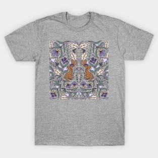 Scandinavian Folk Art Rabbit | Rabbit | Whimsical Forest T-Shirt